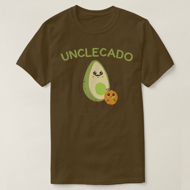 farbror far avocado, lustigt tillkännagivande baby t shirt (Design framsida)