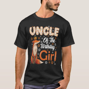 Farbror Fox Animal Birthday Girl Fox B day Family T Shirt