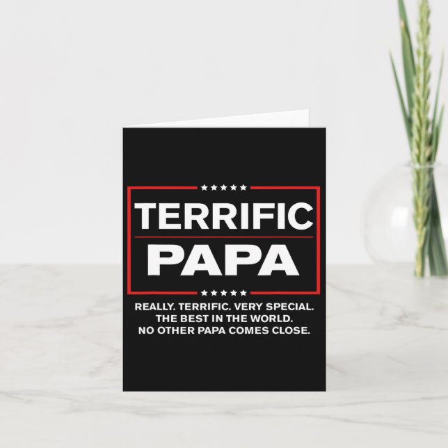 Farbror - Funny Donald Trump Underbara Pappa Kort (Framsida)