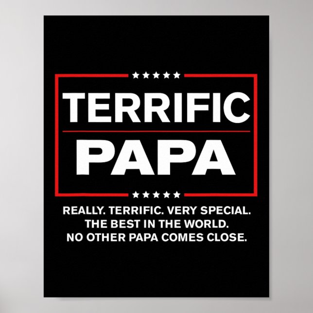 Farbror - Funny Donald Trump Underbara Pappa Poster (Framsidan)