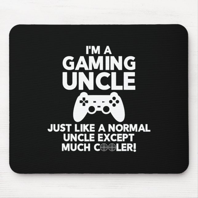 Farbror Gamer Funny Gaming Video Game Shirts Musmatta (Framsidan)