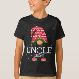Farbror Gnome-julmatchningen Familj Julafton Cos T Shirt