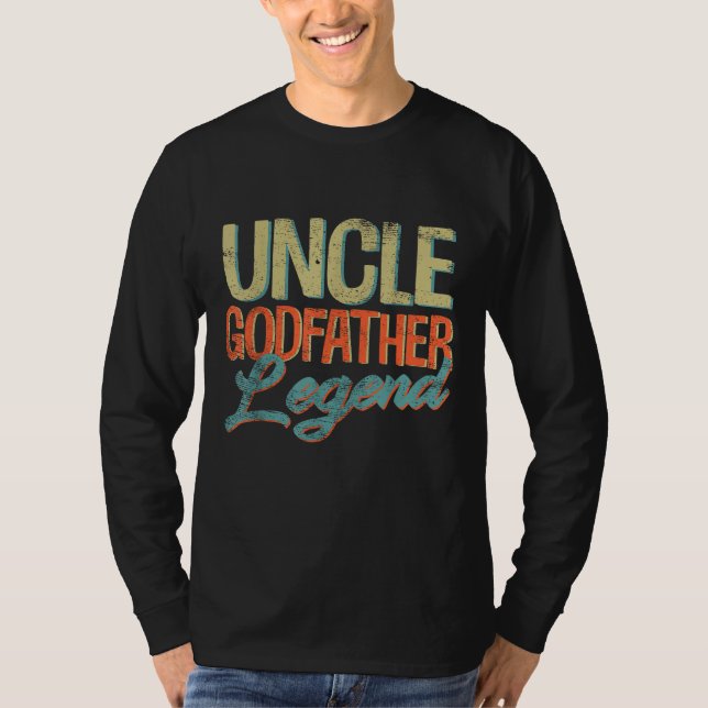 Farbror Godfather Legend Funny farbror Gifts Pappo T Shirt (Framsida)