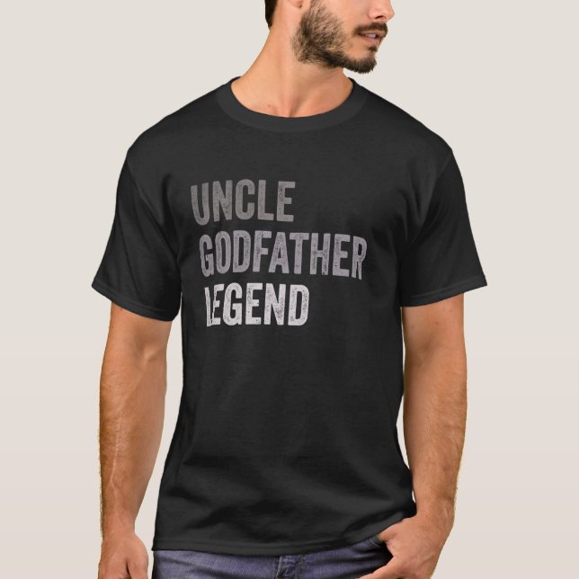 farbror Godfather Legend Gift T Shirt (Framsida)