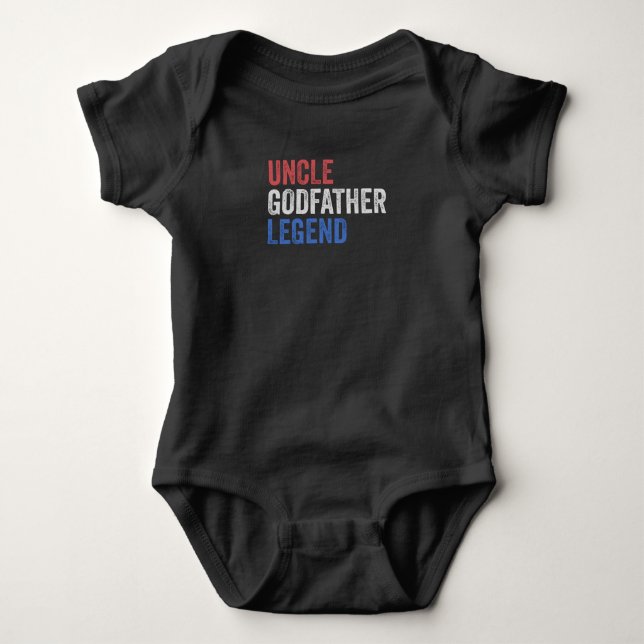 Farbror Godfather Legend Red White och Blue T Shirt (Framsida)
