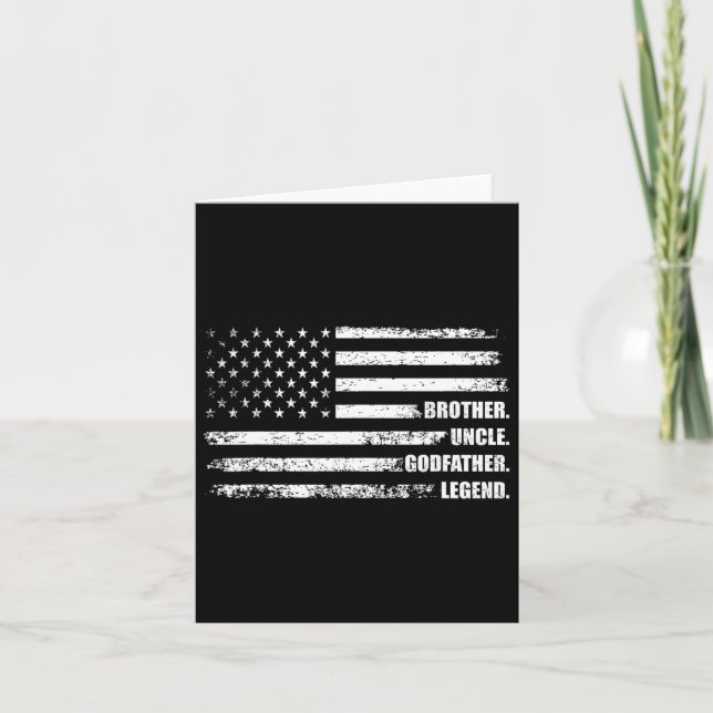 Farbror Godfather Legend Roligt Best Funny farbror Kort (Framsida)