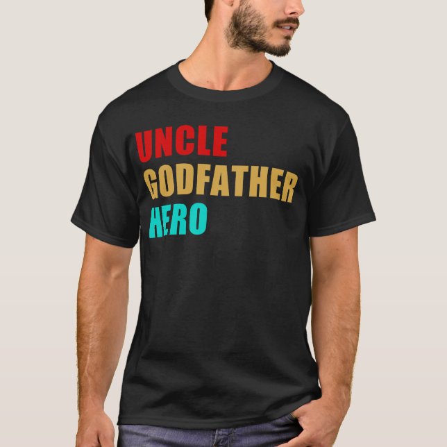 farbror gudfader-hjälten t shirt (Framsida)