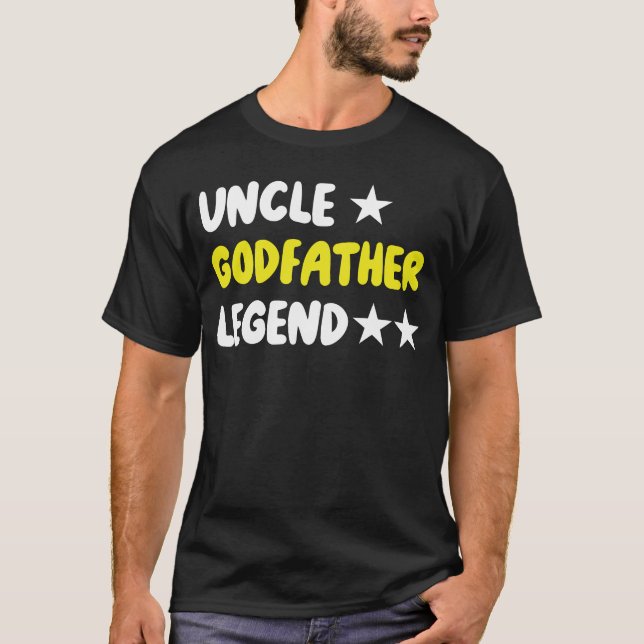 Farbror Gudfader Legend För En Favorit T-Shirt (Framsida)