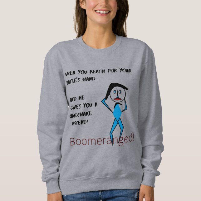 Farbror Handshake Boomeranged T Shirt (Framsida)