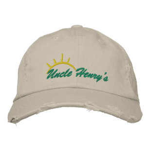 Farbror Henry's Embrioderad Hat Broderad Keps