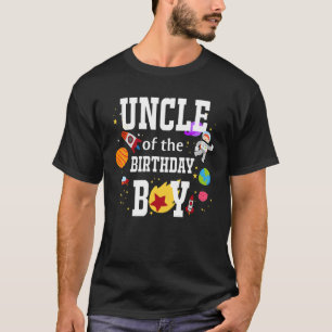 Farbror i Birthday Boy Astronaut Boy Space Matc T Shirt