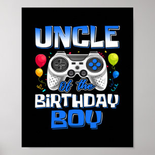 Farbror i Birthday Boy Matching Video Game Poster