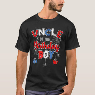 Farbror i Birthday Boy Spider Temaparty Costu T Shirt