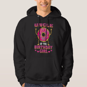 Farbror i Birthday Girl Donut Family Party Hoodie