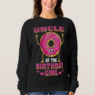 Farbror i Birthday Girl Donut Family Party T Shirt