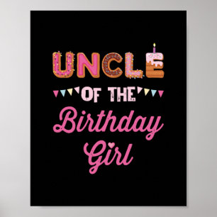 Farbror i Birthday Girl Farbror Family Gifts Poster
