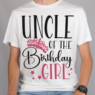 Farbror i Birthday Girl Squad Anpassningsbar Match T Shirt