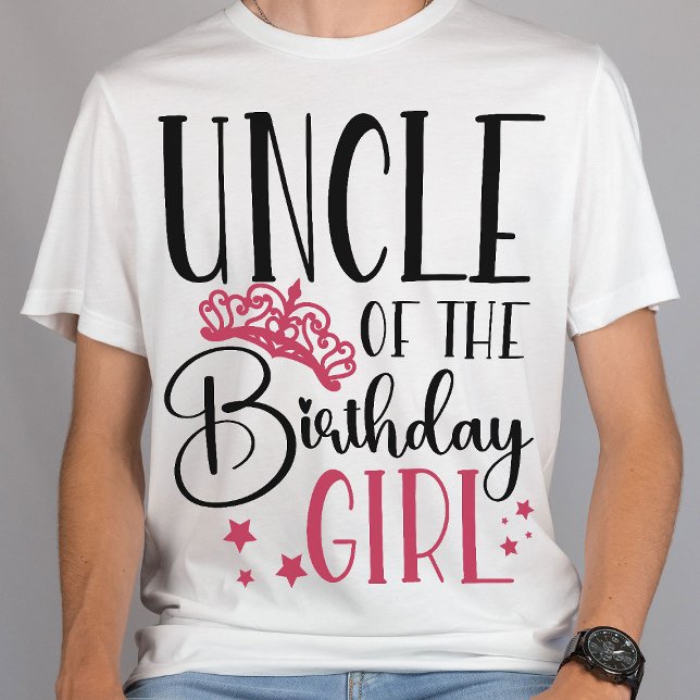 Farbror i Birthday Girl Squad Anpassningsbar Match T Shirt (Skapare uppladdad)