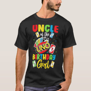 Farbror i Birthday Girl Uno pappa Pappa Far T Shirt