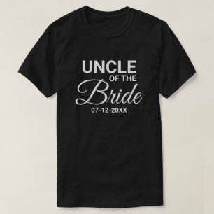 Farbror i Bride Bröllopsfest Matching Family T Shirt