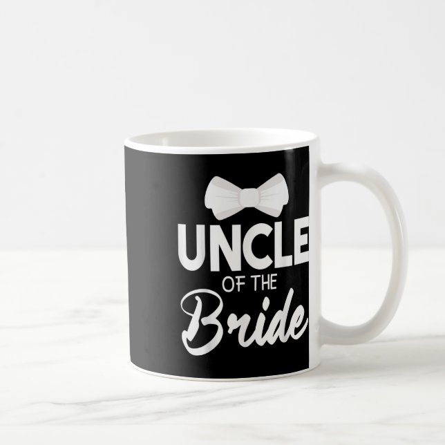Farbror i Bride Groom Lycklig Bröllop, gift Hus Kaffemugg (Höger)