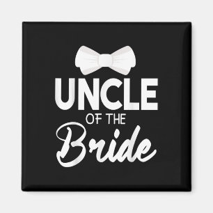 Farbror i Bride Groom Lycklig Bröllop, gift Hus Magnet
