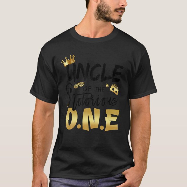 Farbror i den ökända Old school Hip hop 1:a T Shirt (Framsida)
