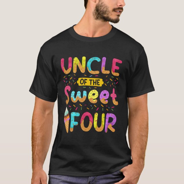 Farbror i den söta 4:e iskrämen Py T Shirt (Framsida)