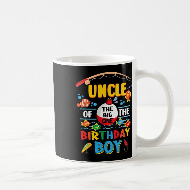 Farbror i det stora enfiskets första födelsedag kaffemugg (Höger)