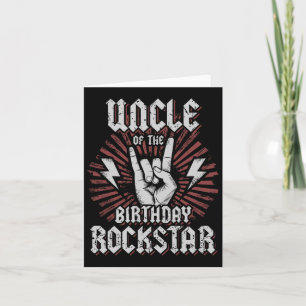 Farbror i födelsedagens Rockstar Matching Rocker R Kort