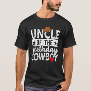Farbror i födelsedagsfamiljen Cowboys Westerna Par T Shirt