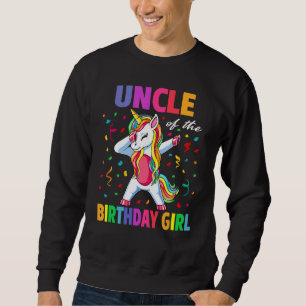Farbror i Födelsedagsfesten Gifts Girl Dabbing Uni Lång Ärmad Tröja
