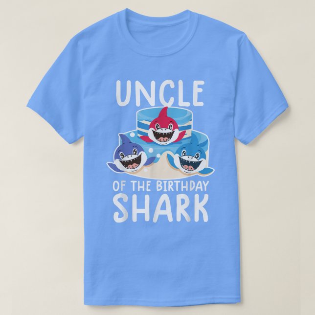 Farbror i födelsedagshajskjortans födelsedag t shirt (Design framsida)