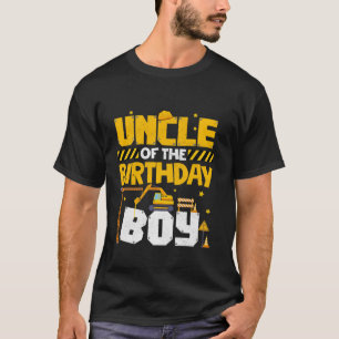 Farbror i födelsedagspojkens byggnadsfamilj Deco T Shirt