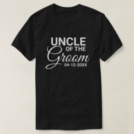 Farbror i Groom Bröllopsfest Matching Family T Shirt