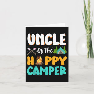 Farbror i Lycklig Camper-familjekampanjen på födel Kort