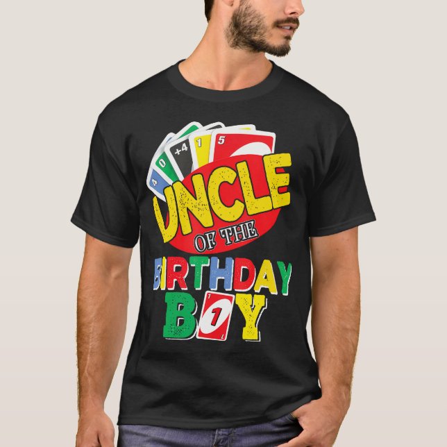 Farbror i Uno Birthday Boy Uno, Birthday Boy T- T Shirt (Framsida)
