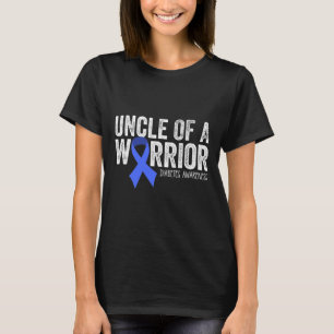Farbror i Warrior T1d Kid Diabetic Blue Su T Shirt
