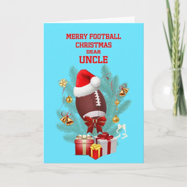 Farbror Jul Football Helgkort (Framsida)