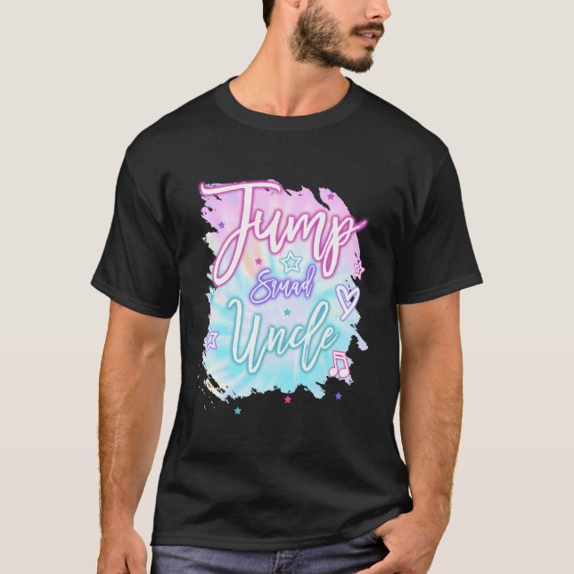 Farbror Jump Squad Birthday Trampoline Jump Bday G T Shirt (Framsida)