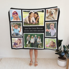 Farbror Kärlek You Photo Collage Fleecefilt