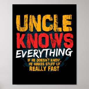 farbror Knows Allt underligt farbror Fars dag Gif Poster