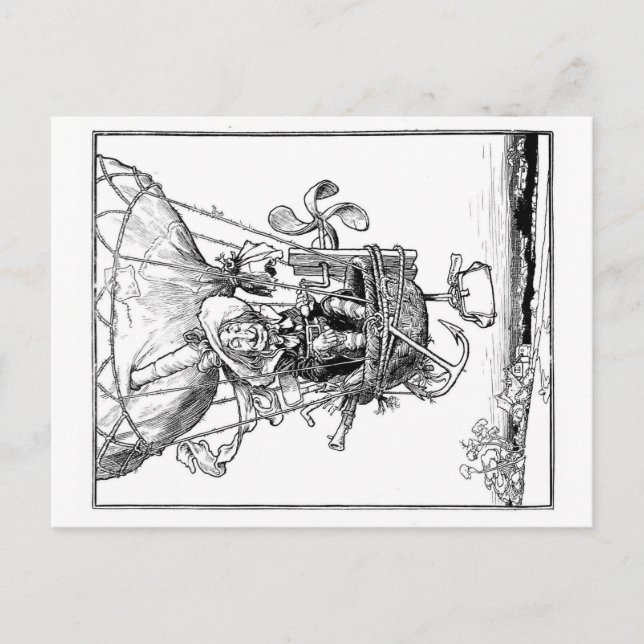 Farbror Lubin - Heath Robinson Vykort (Framsida)