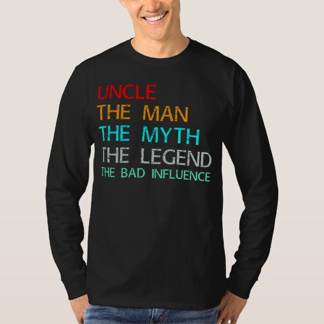 Farbror mannen, myten i legenden t shirt (Framsida)