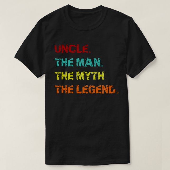 Farbror mannen, myten i legenden t shirt (Design framsida)
