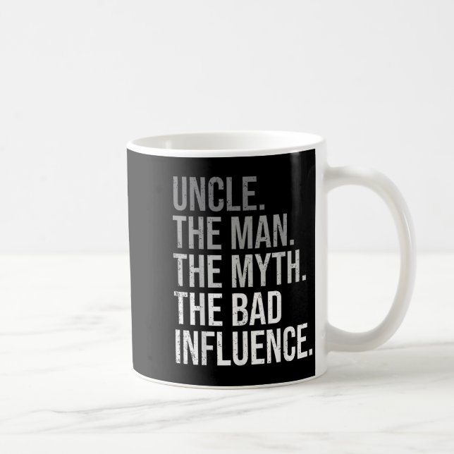 Farbror Mannen Myten Legenden Kul Bästa Roligaste  Kaffemugg (Höger)