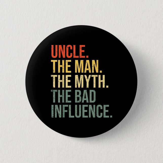 Farbror Mannen, myth the bad Influence Best FUNN Knapp (Framsida)