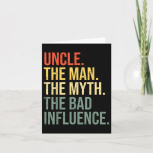Farbror Mannen, myth the bad Influence Best FUNN Kort