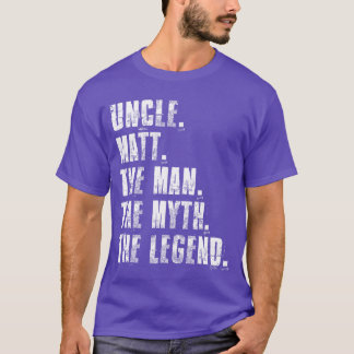 Farbror Matthe Manhe Mythe Legend Rolig Matt Citat T Shirt