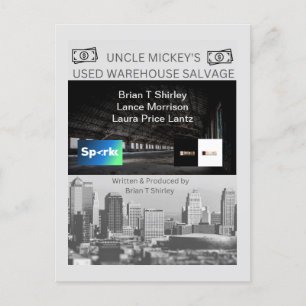 "Farbror Mickey's Used Warehouse Salvage" Postc Vykort